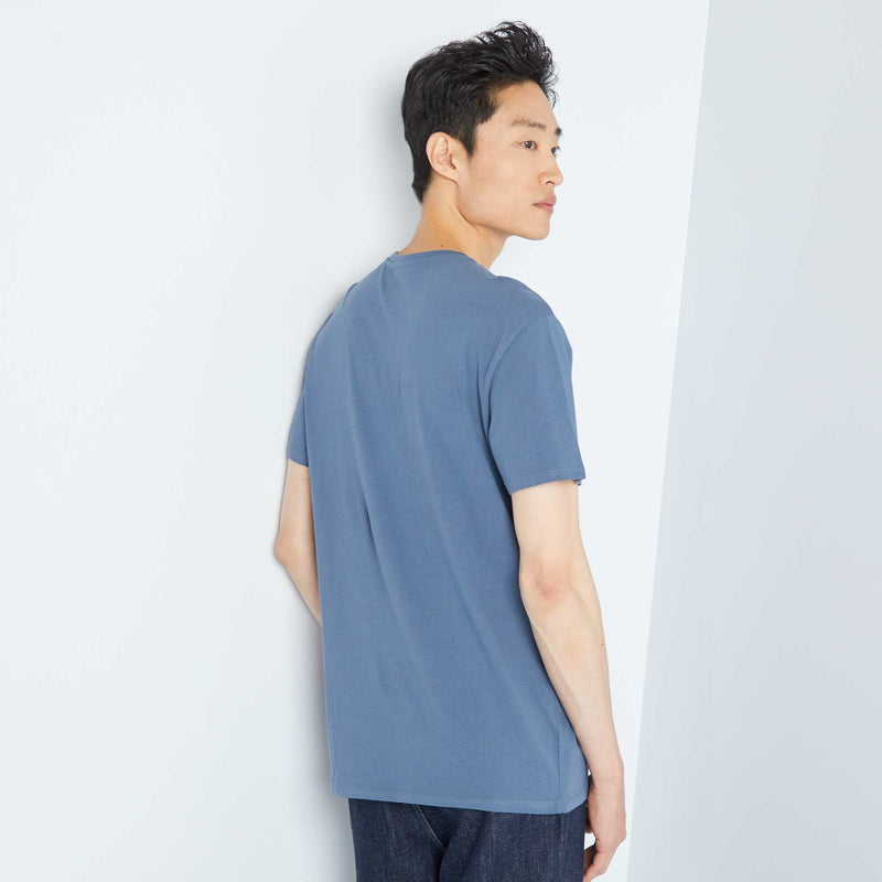 T-shirt droit en jersey uni