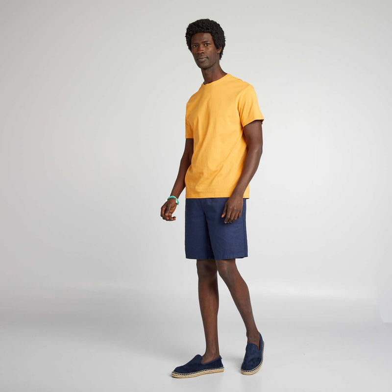 T-shirt droit en jersey uni