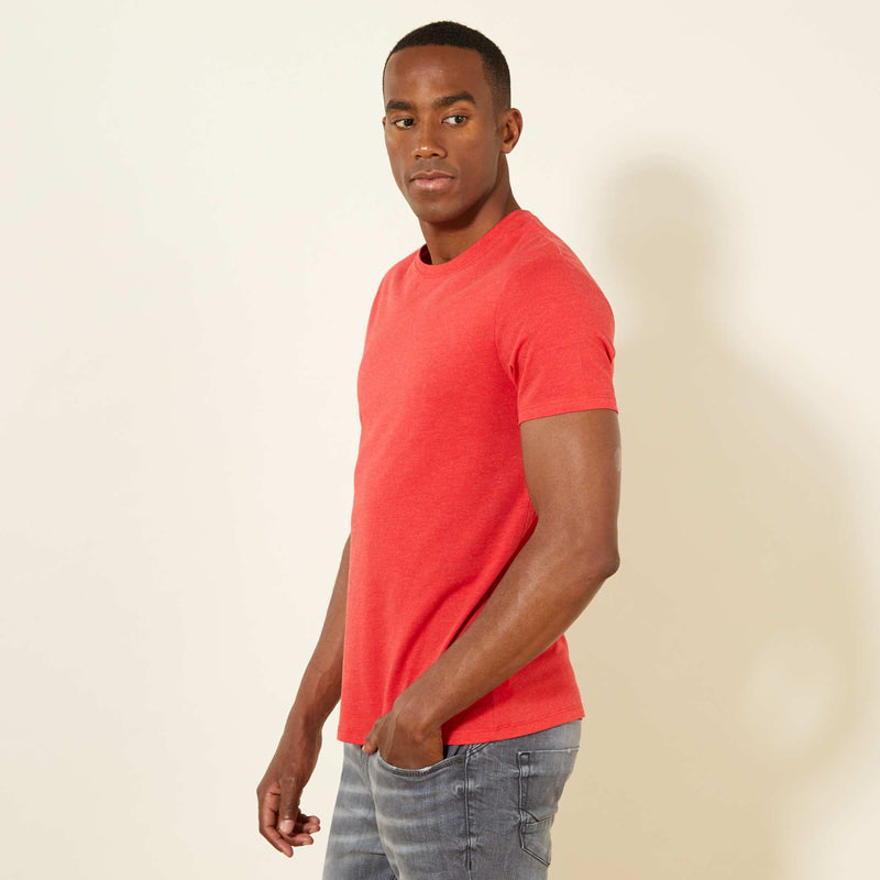 T-shirt droit en jersey uni
