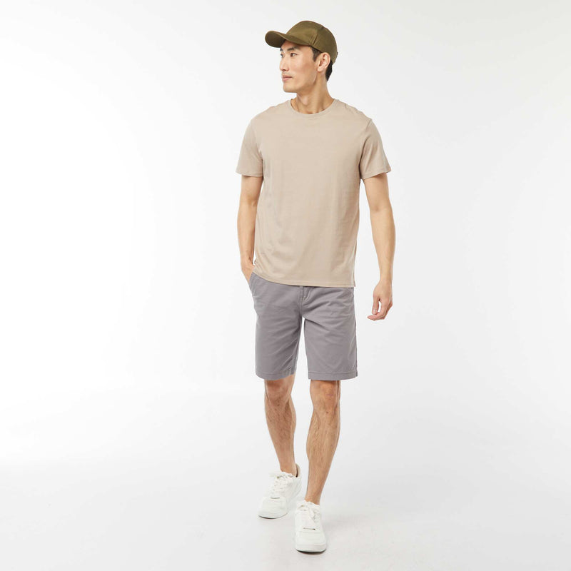 T-shirt droit en jersey uni