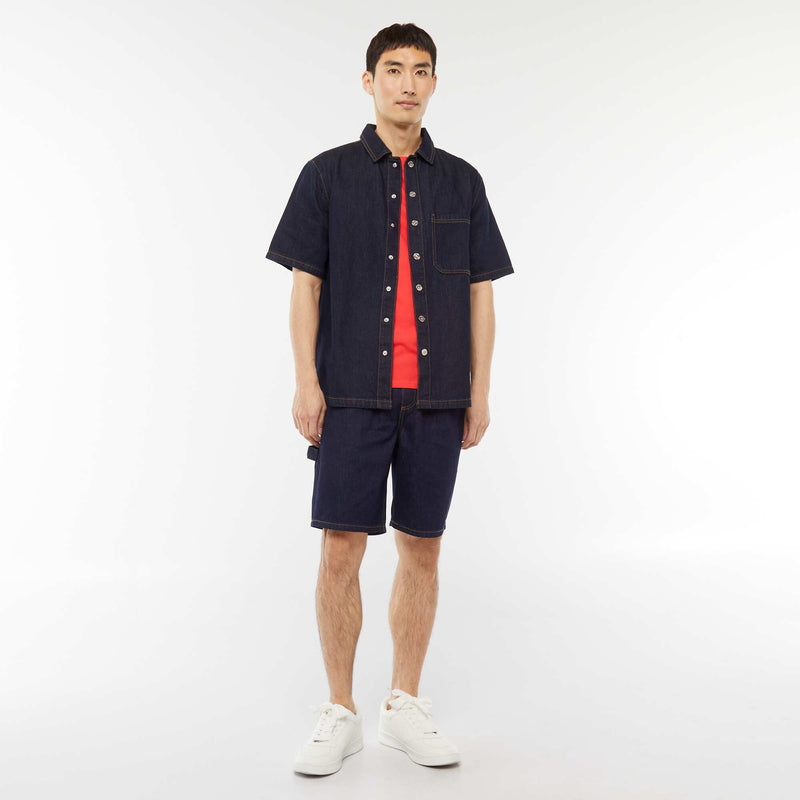 T-shirt droit en jersey uni