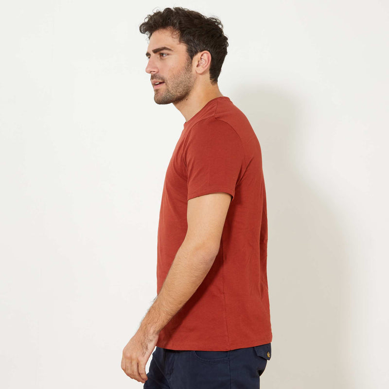 T-shirt droit en jersey uni