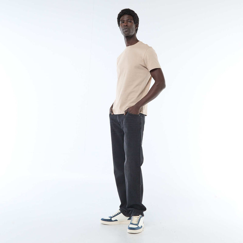 T-shirt droit en jersey uni