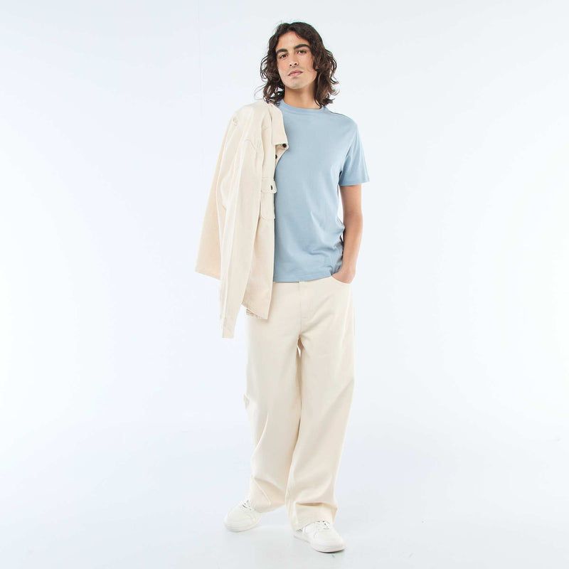 T-shirt droit en jersey uni