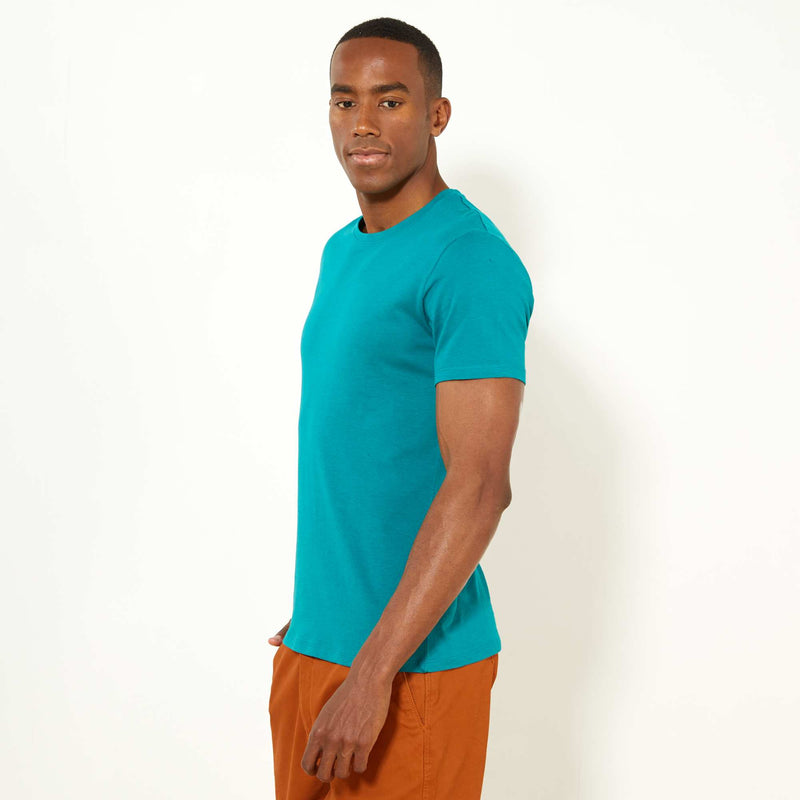 T-shirt droit en jersey uni