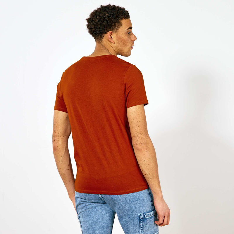 T-shirt droit en jersey uni