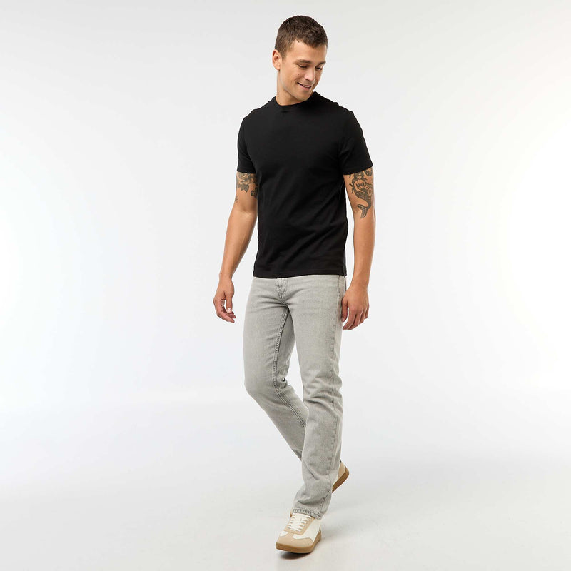 T-shirt droit en jersey uni