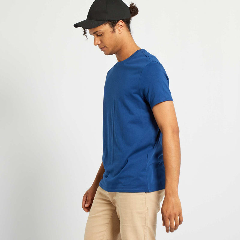 T-shirt droit en jersey uni
