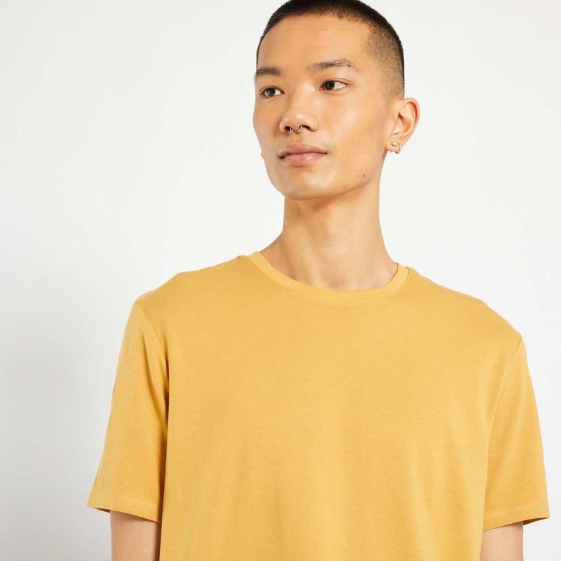 T-shirt droit en jersey uni