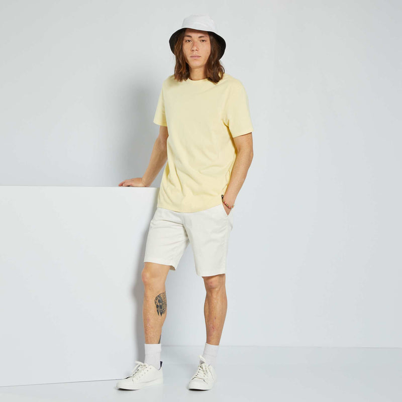 T-shirt droit en jersey uni