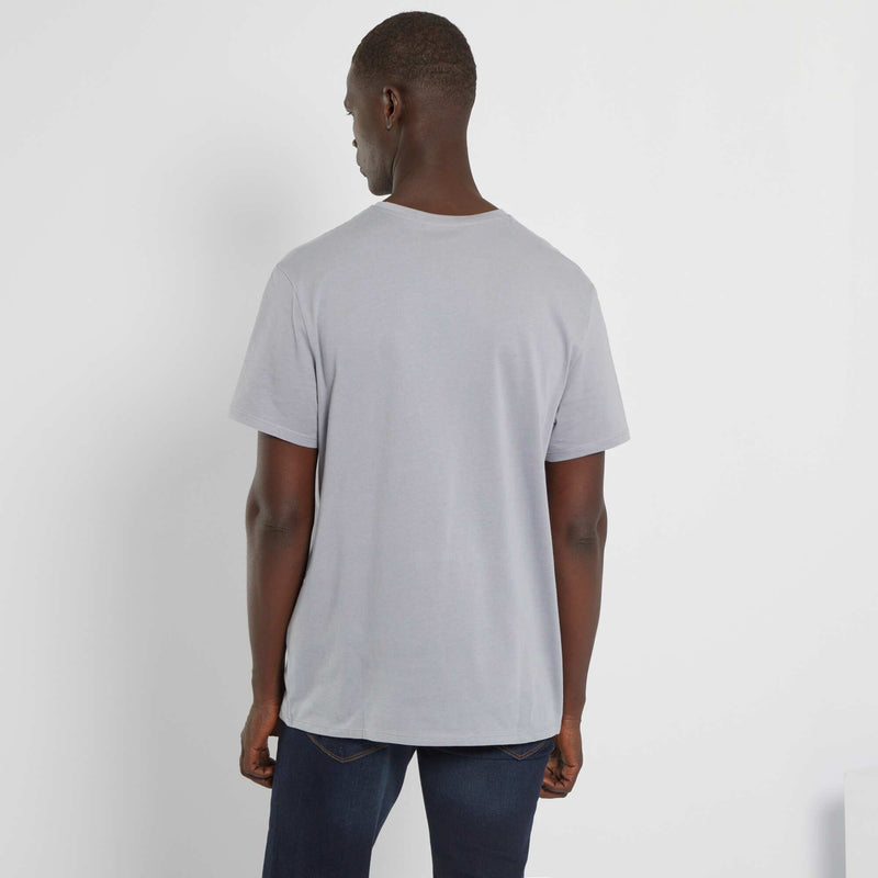 T-shirt droit en jersey uni