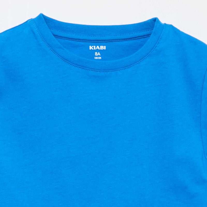 T-shirt basique en jersey uni