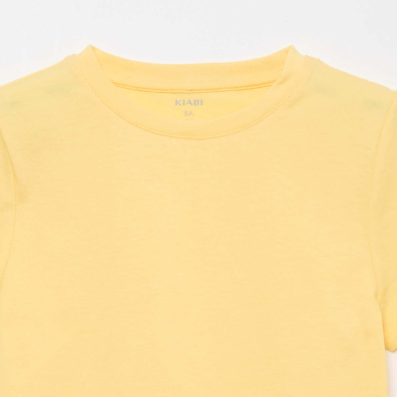 T-shirt basique en jersey uni