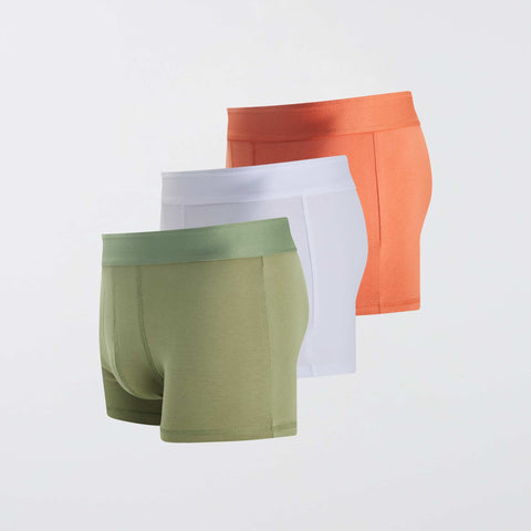 Lot de 3 boxers unis