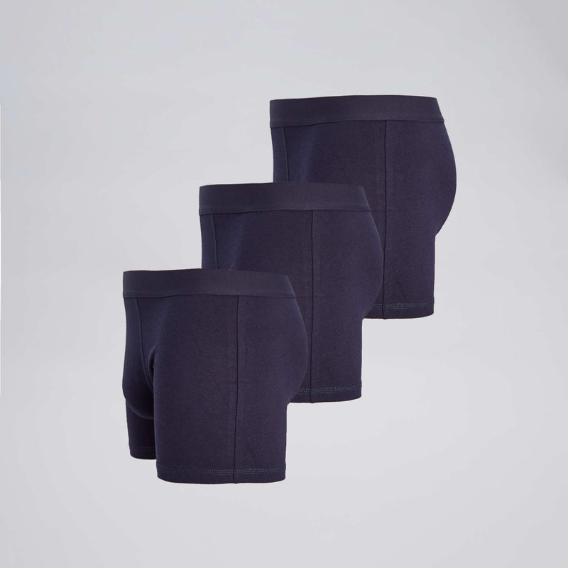 Lot de 3 boxers unis