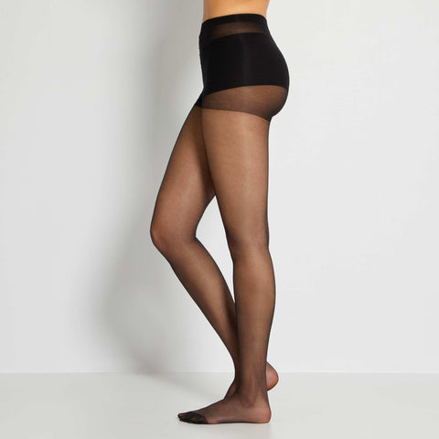 Lot de 2 paires de collants voile 8D