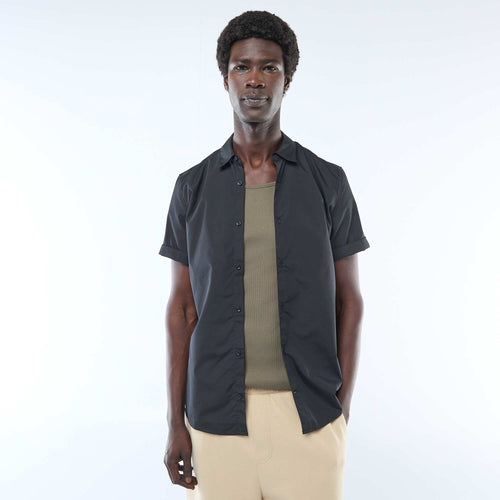 Chemise droite à manches courtes