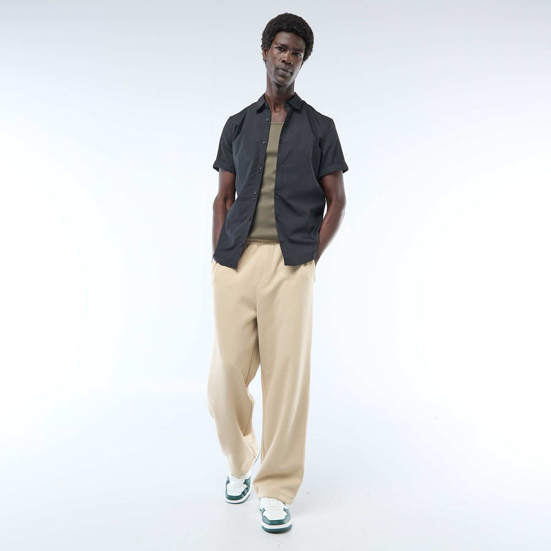 Chemise droite à manches courtes