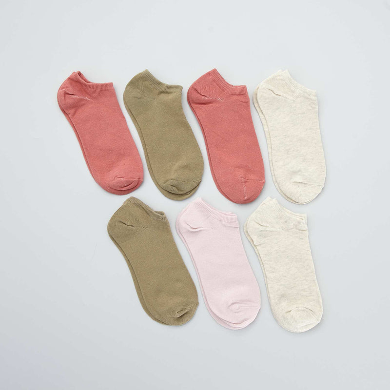 Lot de 7 paires de chaussettes invisibles
