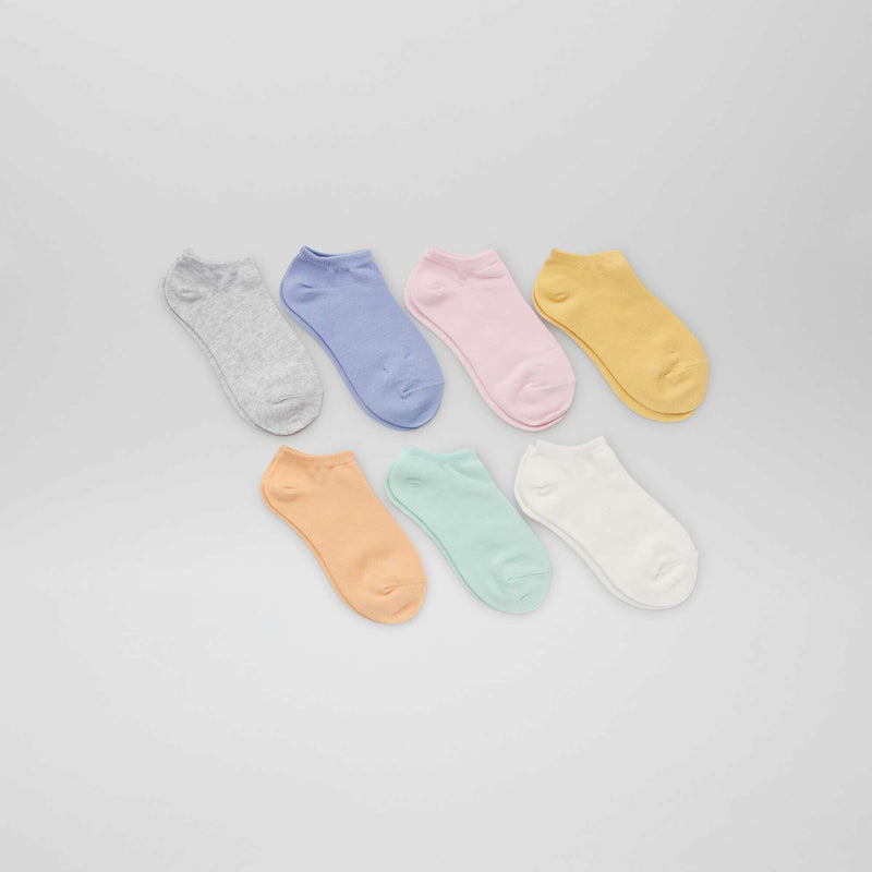 Lot de 7 paires de chaussettes invisibles