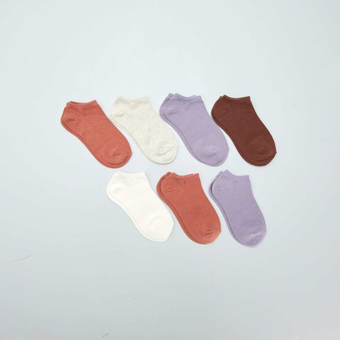 Lot de 7 paires de chaussettes invisibles