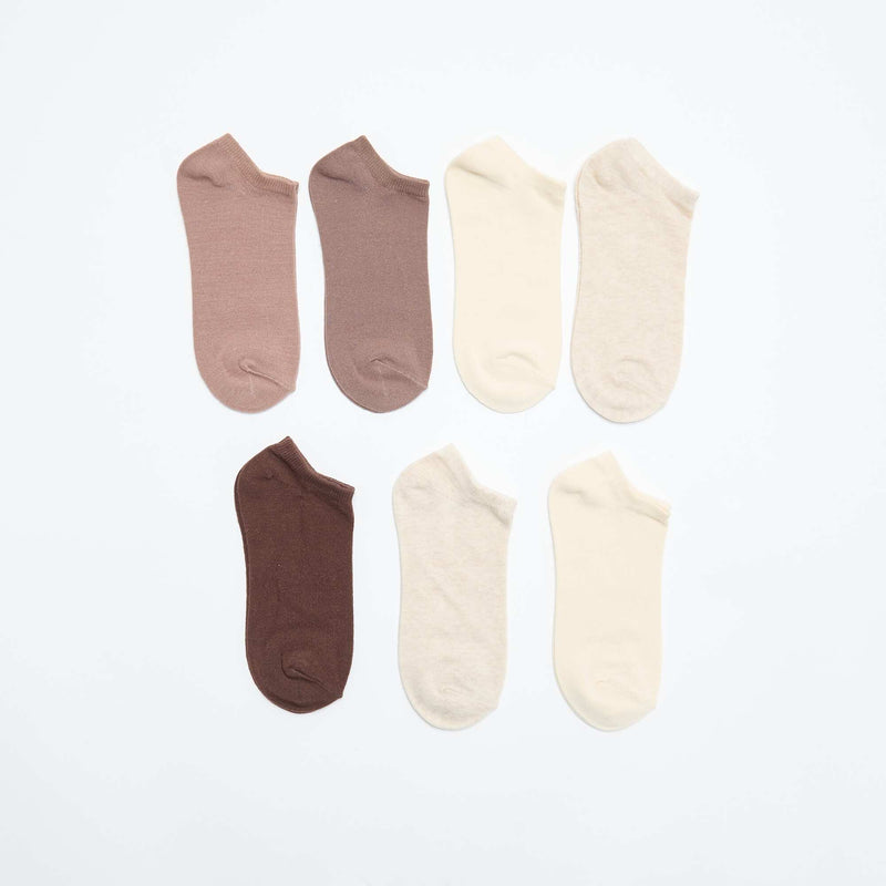 Lot de 7 paires de chaussettes invisibles