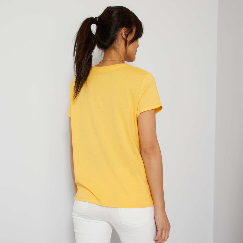 T-shirt uni en jersey