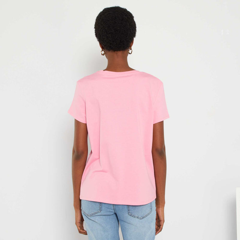 T-shirt uni en jersey