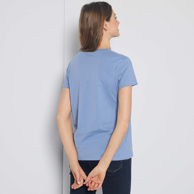 T-shirt uni en jersey
