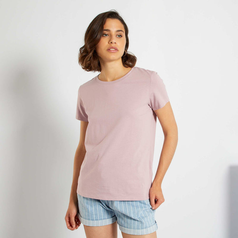 T-shirt uni en jersey