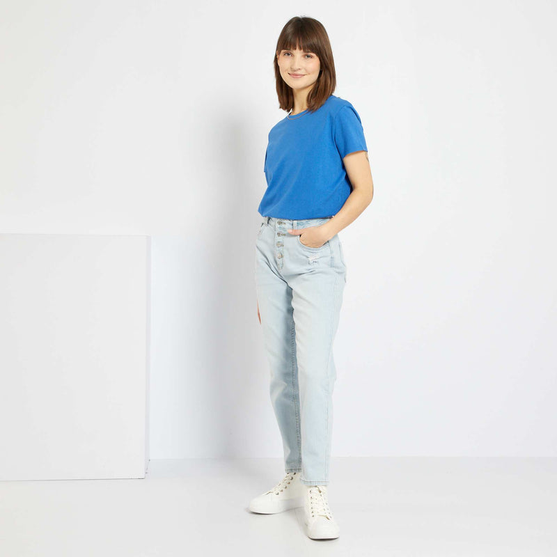 T-shirt uni en jersey