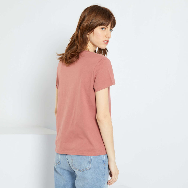 T-shirt uni en jersey