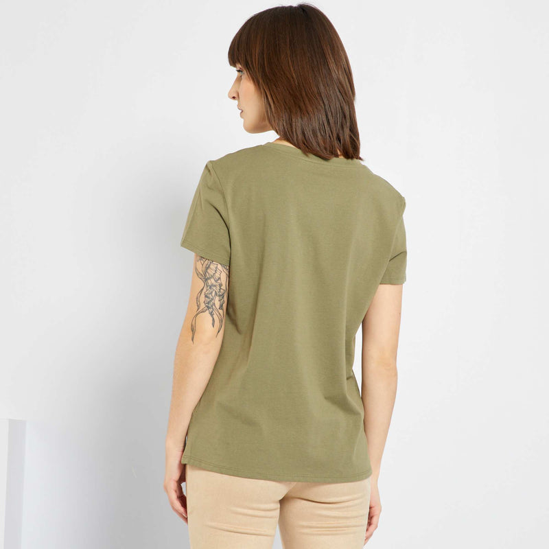 T-shirt uni en jersey