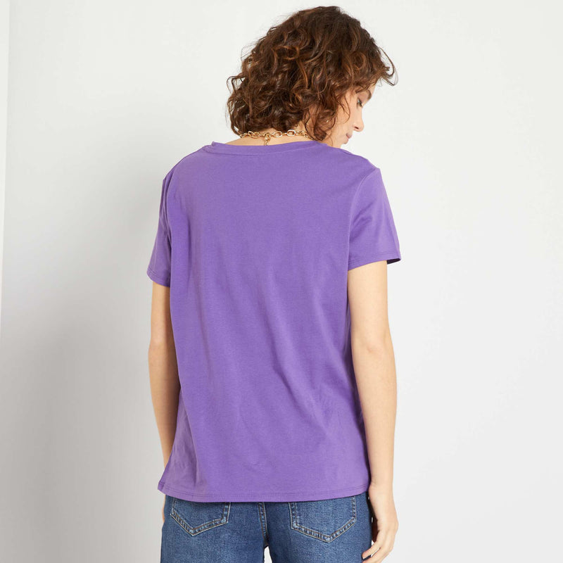 T-shirt uni en jersey