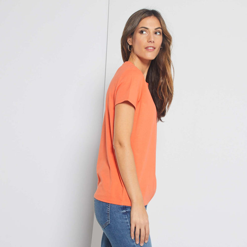 T-shirt uni en jersey