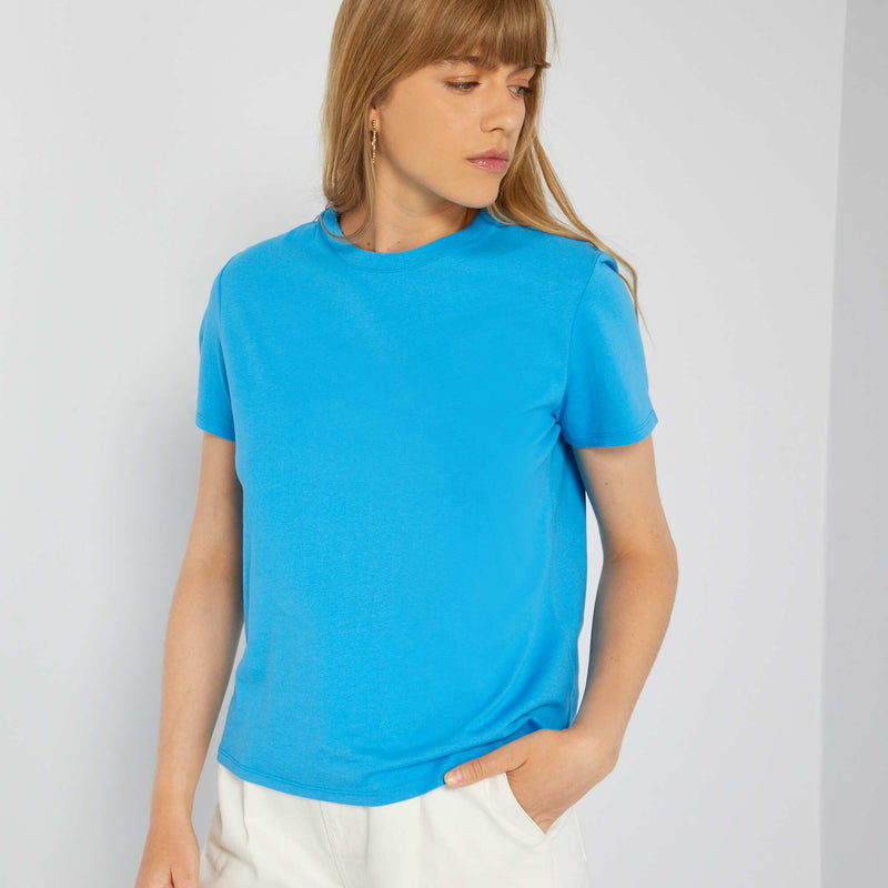 T-shirt uni en jersey