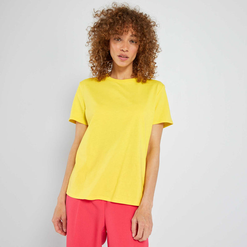 T-shirt uni en jersey