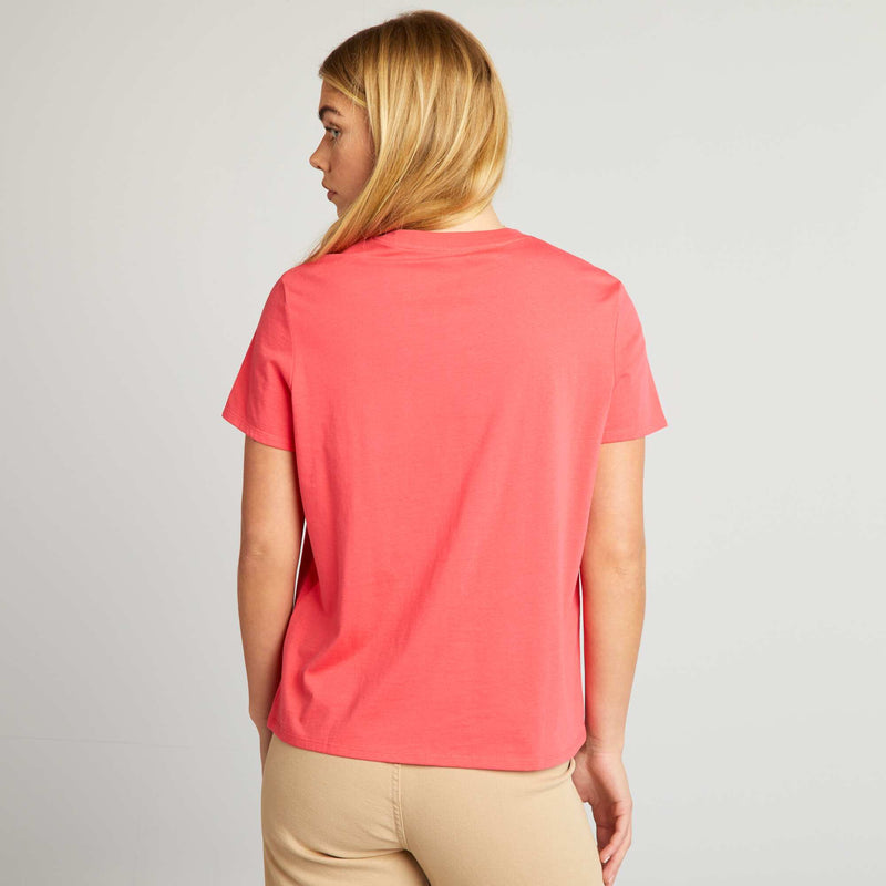 T-shirt uni en jersey