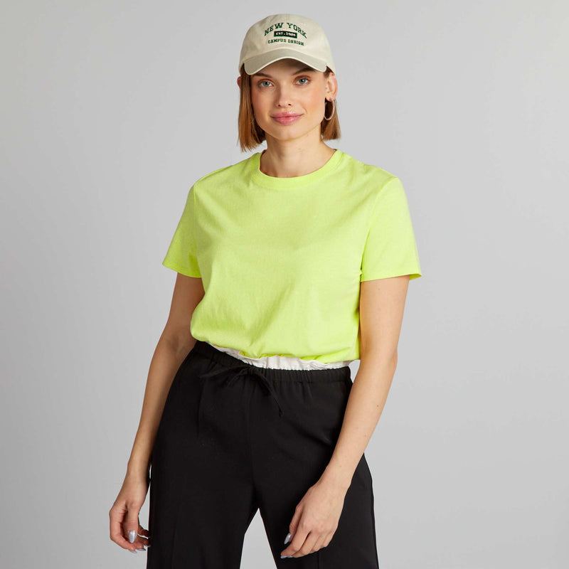 T-shirt uni en jersey