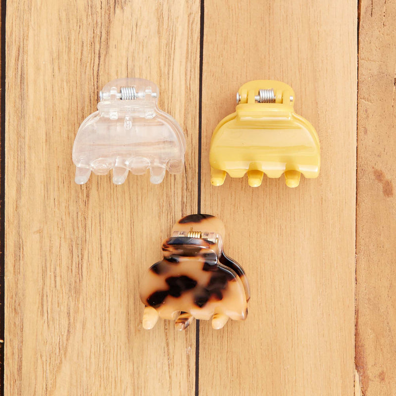 Lot de 3 pinces crabes