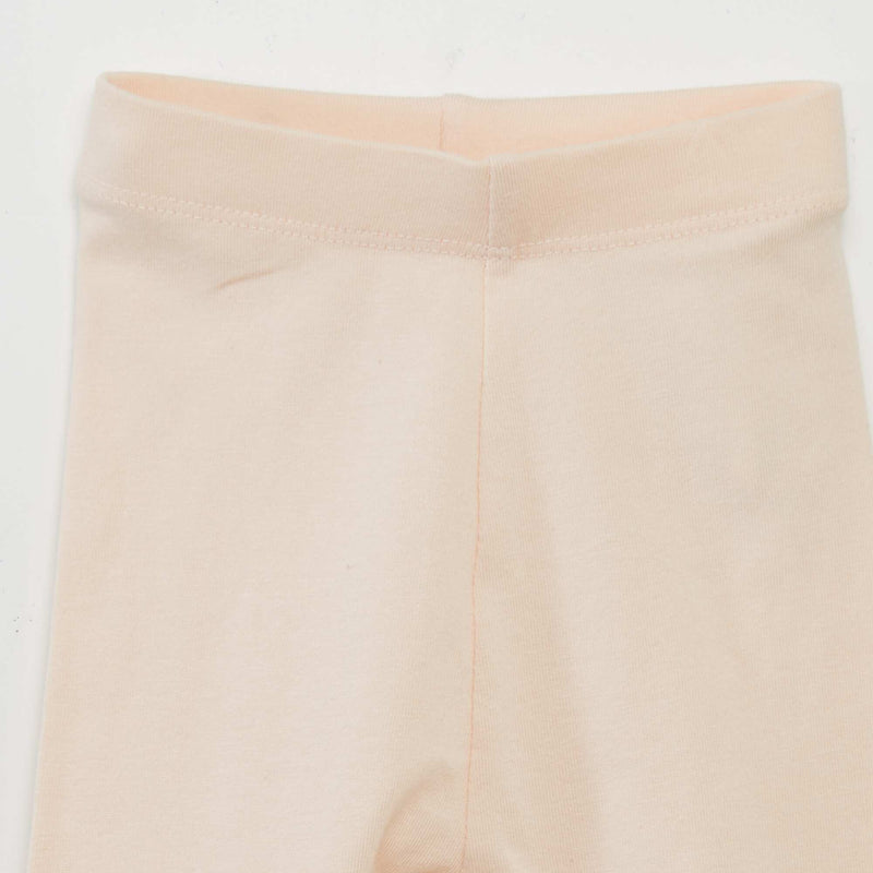 Legging long uni en maille jersey