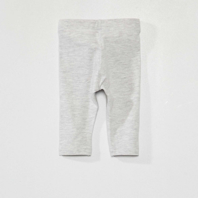 Legging long uni en maille jersey