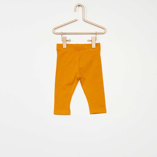 Legging long uni en maille jersey