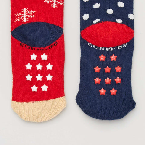 Lot de 2 paires de chaussettes antidérapantes