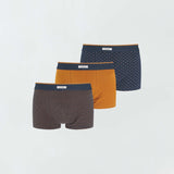 Bleu/marron