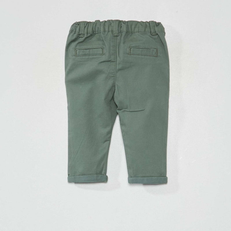 Pantalon chino uni