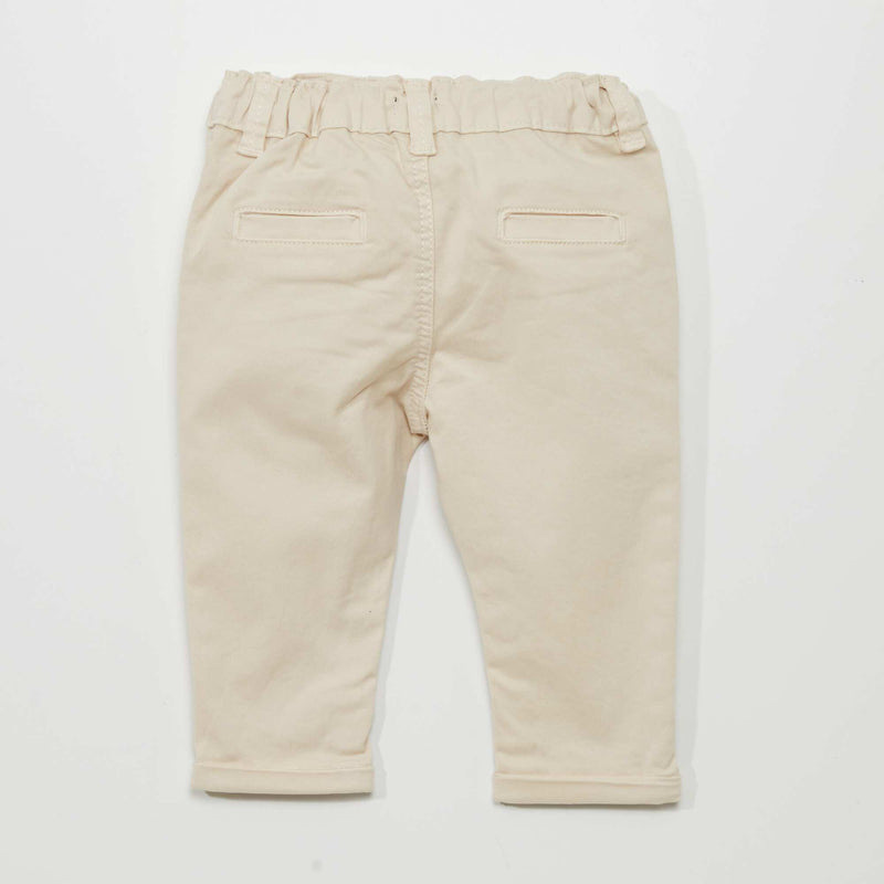 Pantalon chino uni
