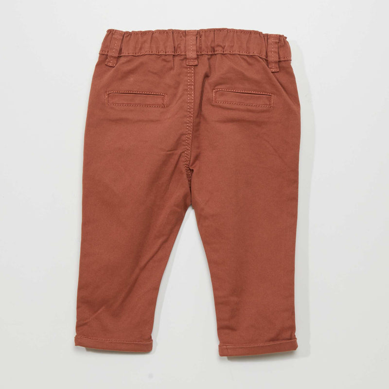 Pantalon chino uni