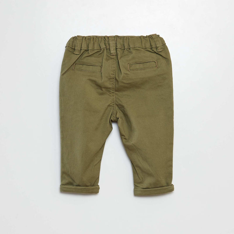 Pantalon chino uni