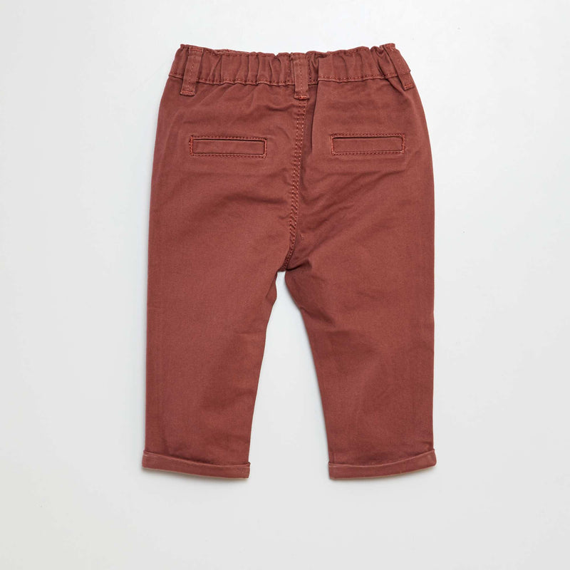 Pantalon chino uni